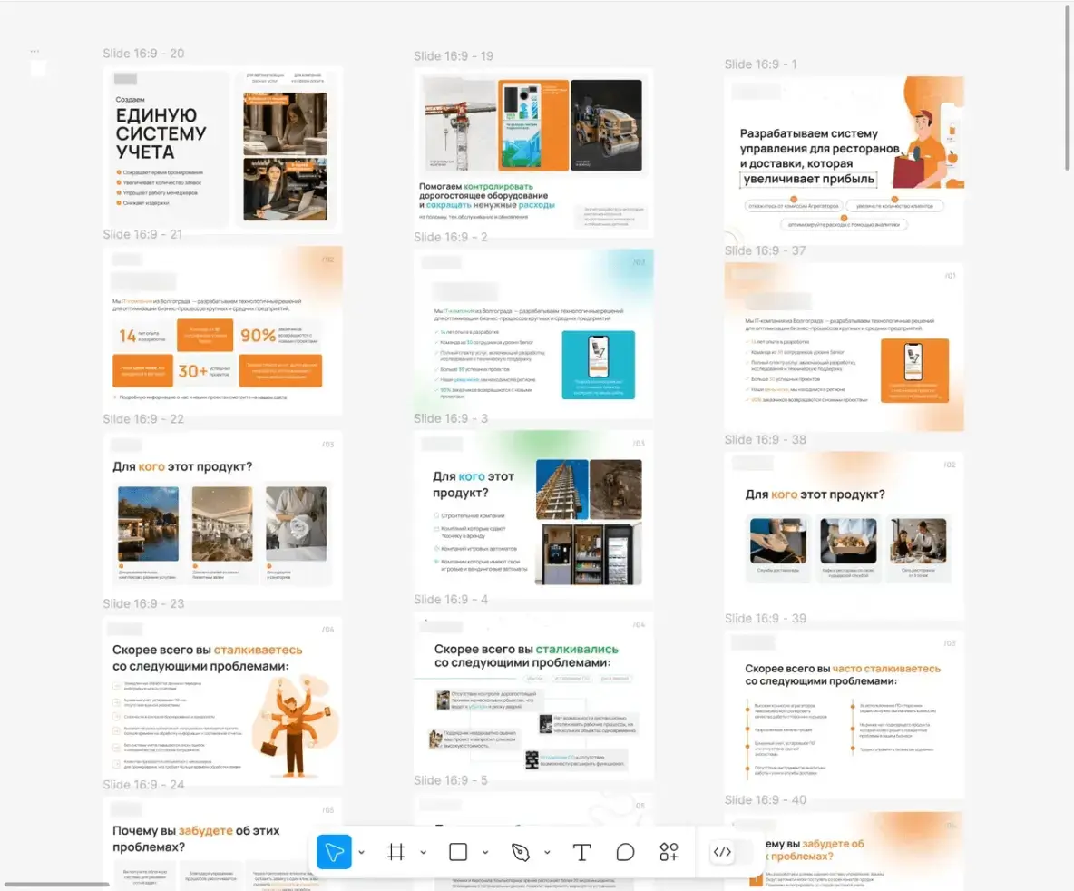 Пример упаковки проектов в отраслевые продукты