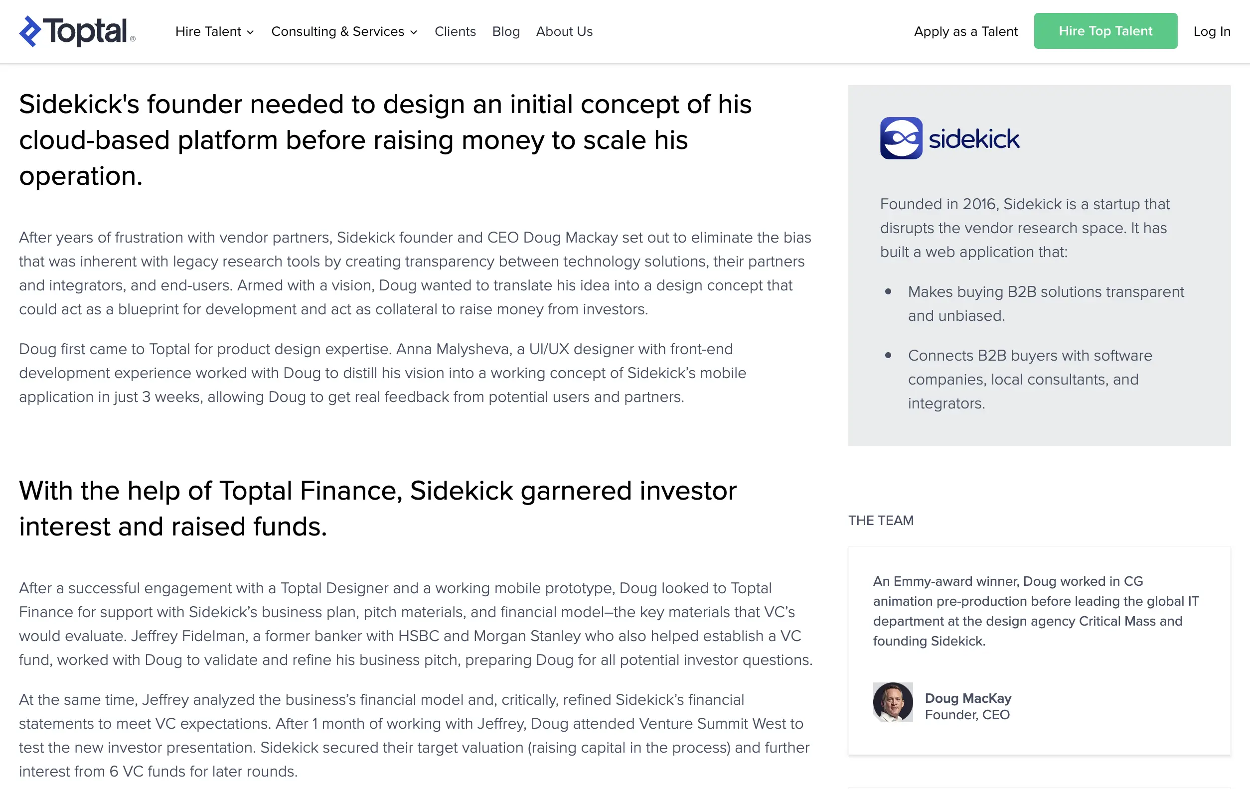 sidekick case study