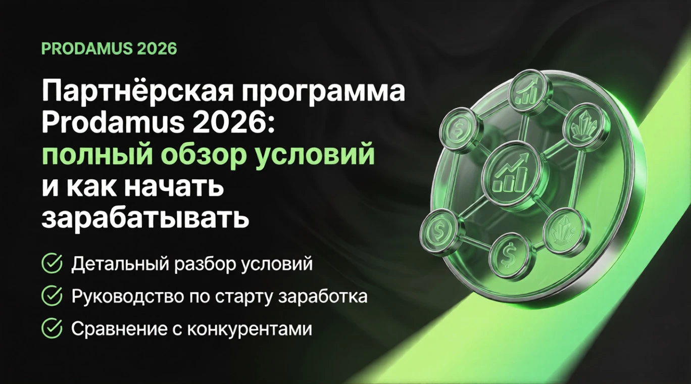 Партнёрская программа Prodamus 2026: полный обзор условий и как начать зарабатывать