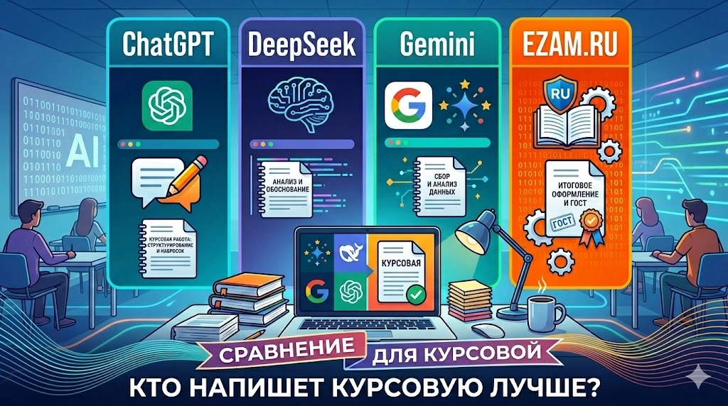 Нейросети для курсовой: Сравнение сервисов