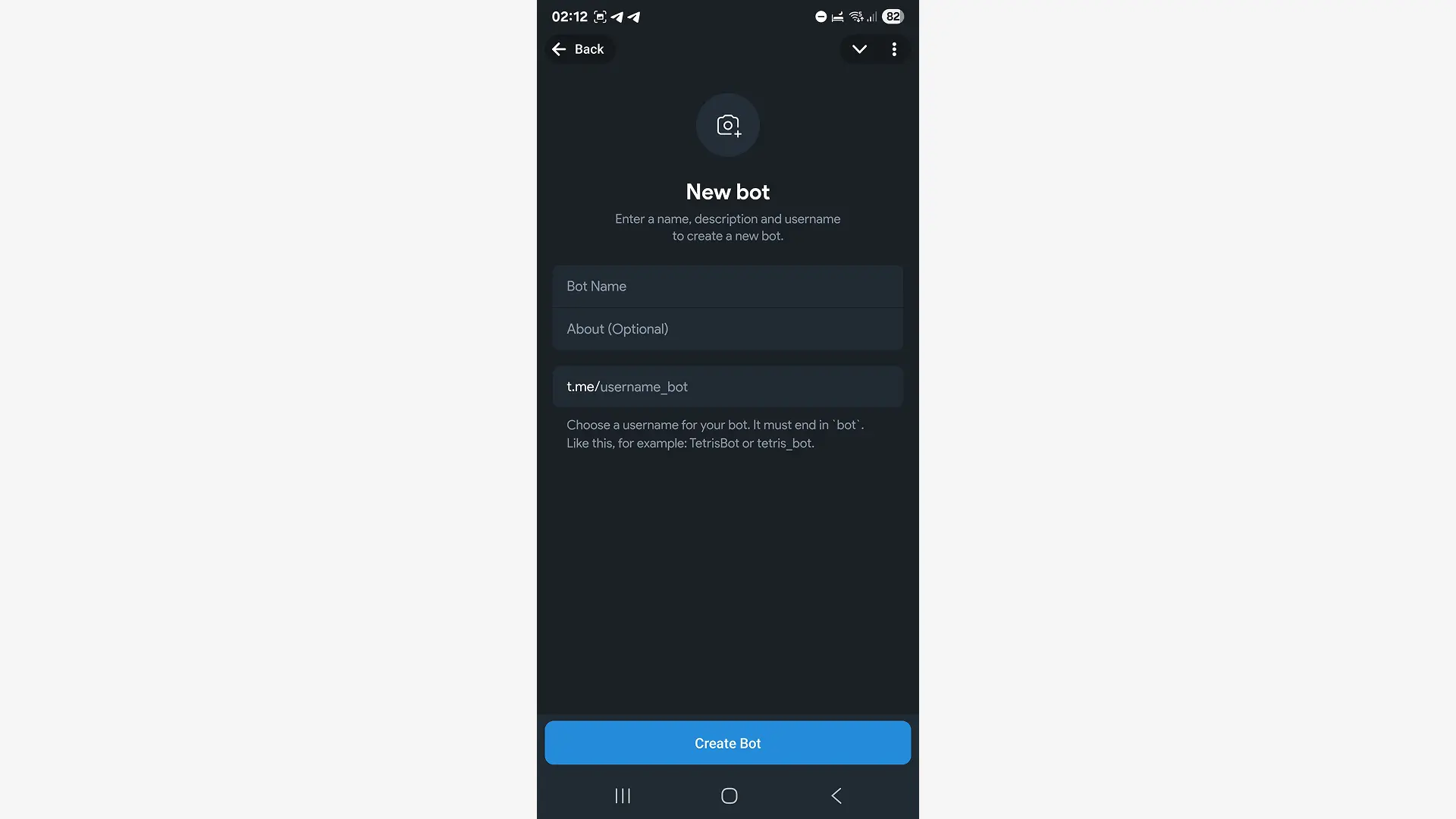 Create a New Bot
