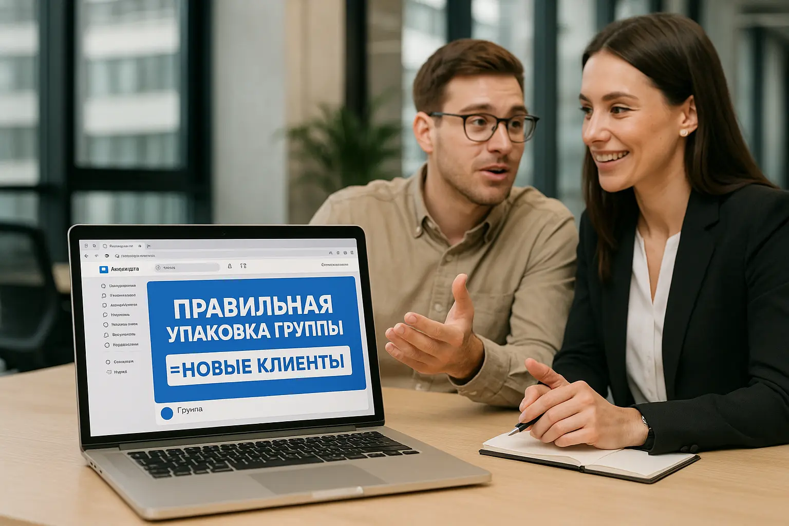 Упаковка группы вконтакте