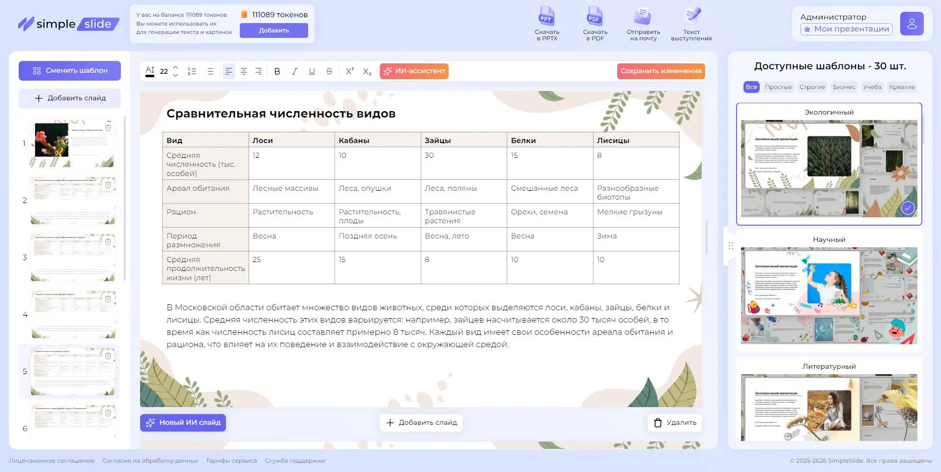 Презентация, созданная в сервисе SimpleSlide.ru / Автор: Алмаз Изгужин