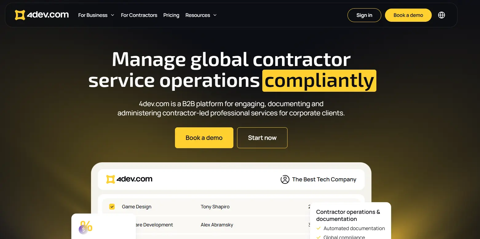 Официальный сайт 4dev.com