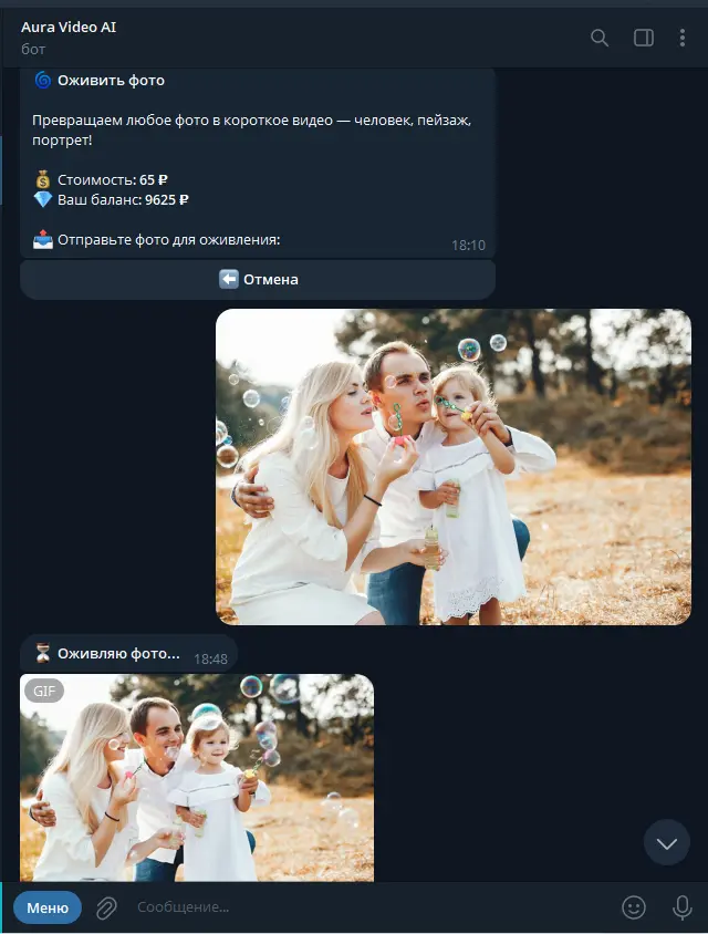 Отправляем фото и получаем результат