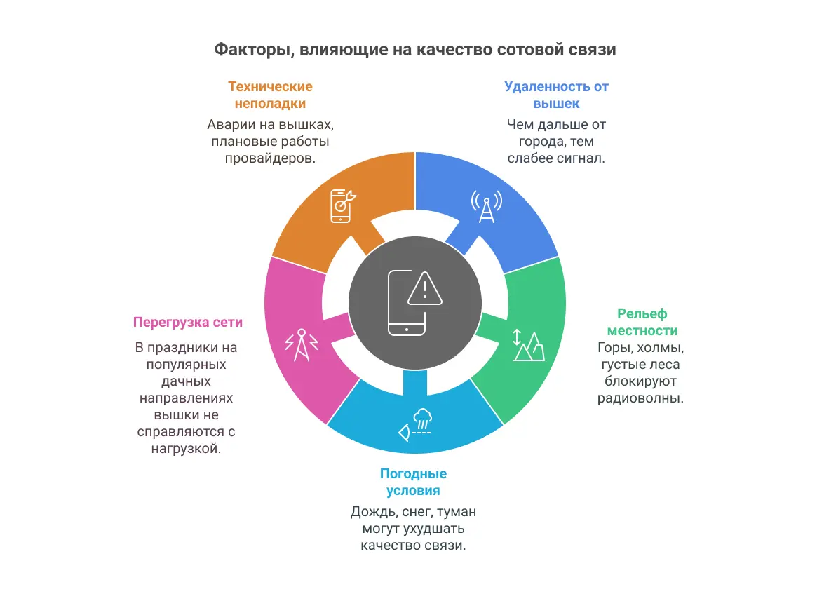 Основные причины потери связи Основные причины потери связи