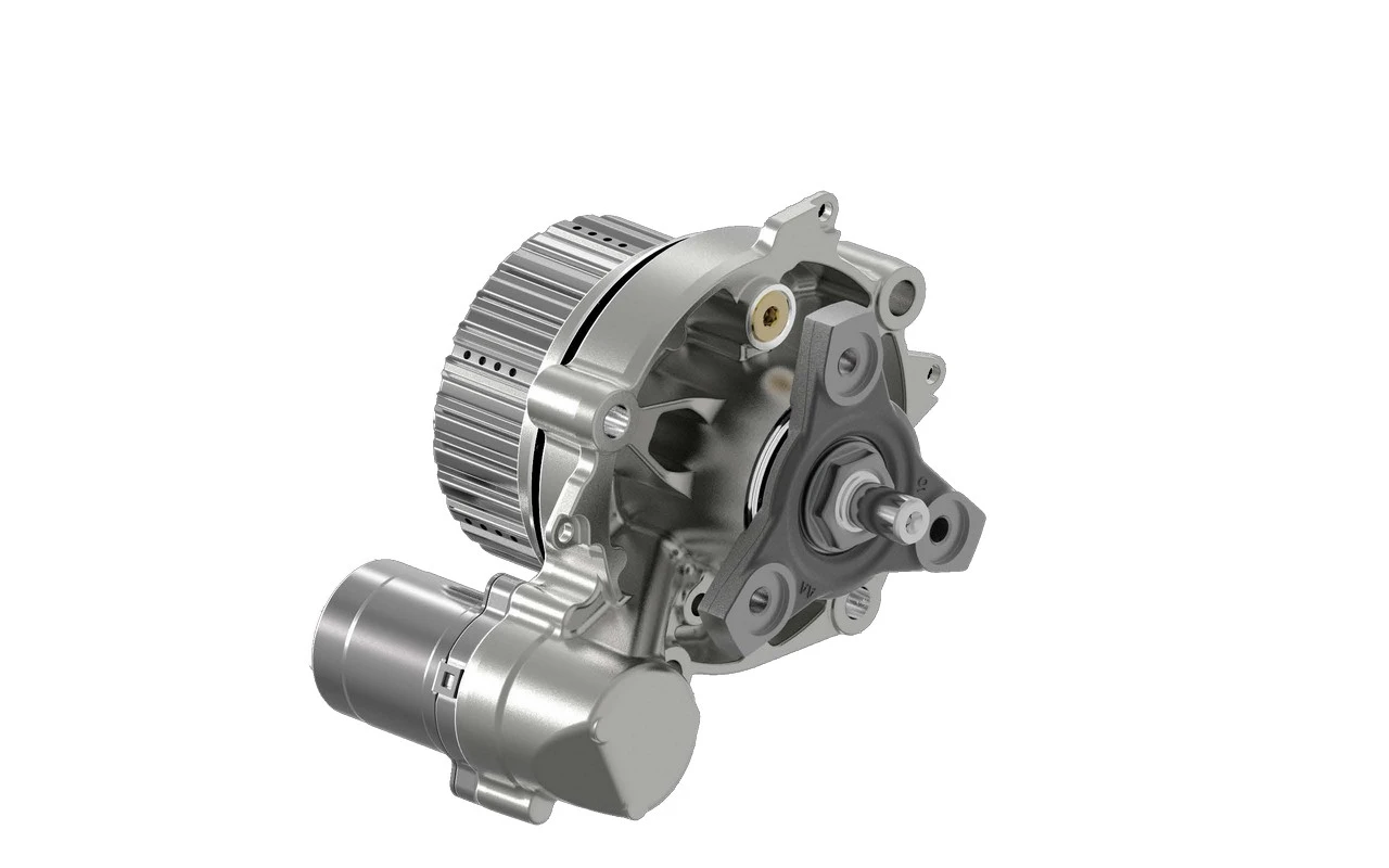 Электрогидравлическая муфта BorgWarner GenVI (бывший Haldex). Характерная деталь — цилиндр на переднем плане — масляный насос, создающий давление для управления работой муфты — блог автосервиса «Автокрепеж» на «Работаем!»