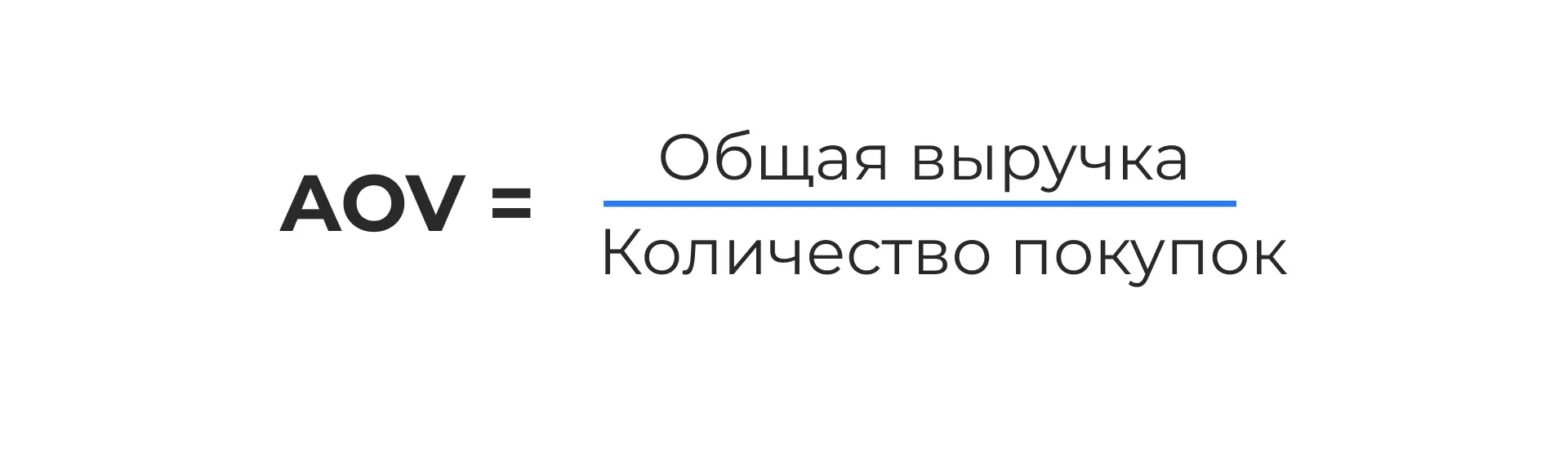 Как рассчитать AOV (средний чек)